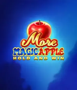 Discover the spellbinding allure of the More Magic Apple slot game by 3 Oaks Gaming, showcasing a glistening red apple against a deep blue background. This graphic captures the game's theme of enchantment and wonder. Suited for fans of fantasy, the vibrant color scheme and attractive artwork make this slot stand out. 